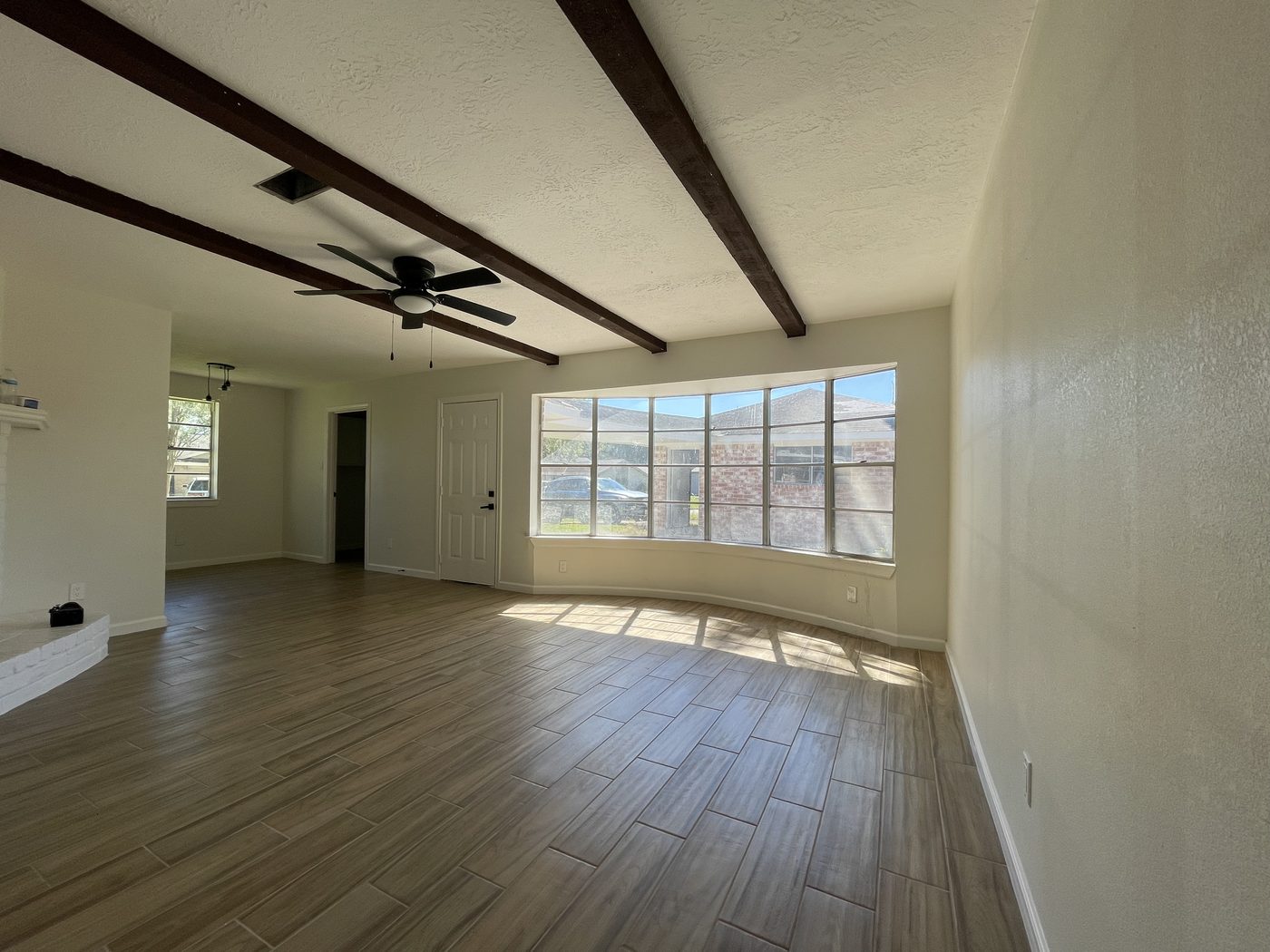 Restored Friendswood living room